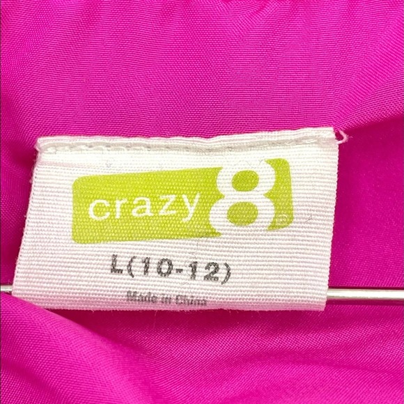 CRAZY 8 girl's puffer vest fuchsia size LARGE (10-12) - Picture 4 of 8